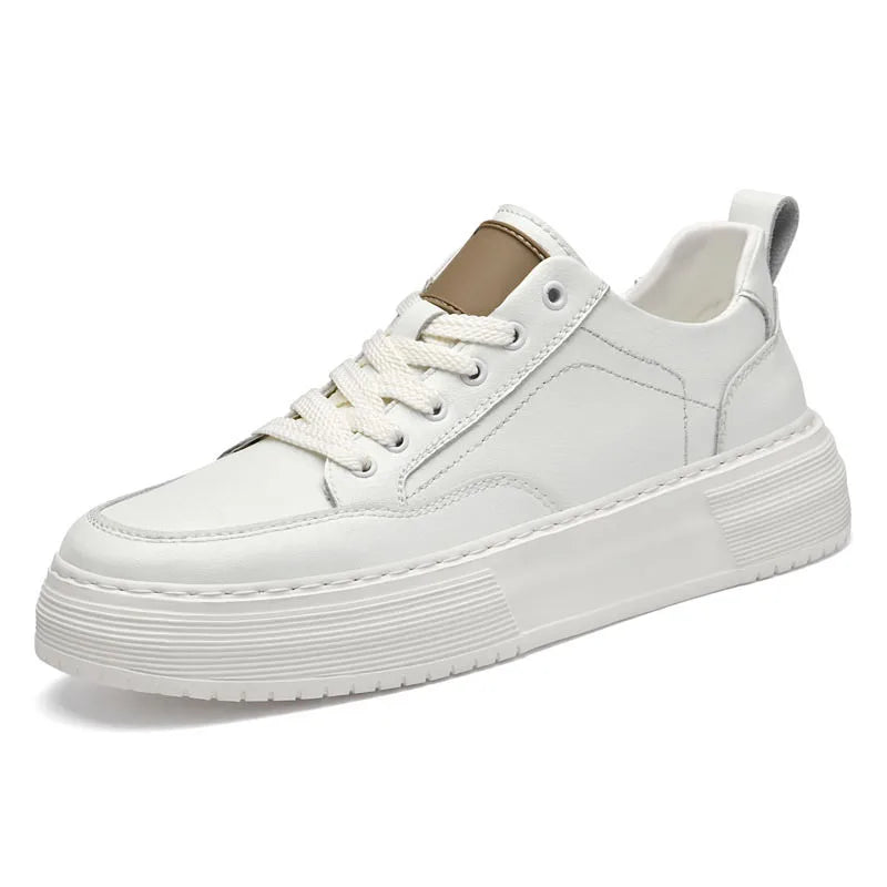 Genuine Leather Platform Sneakers