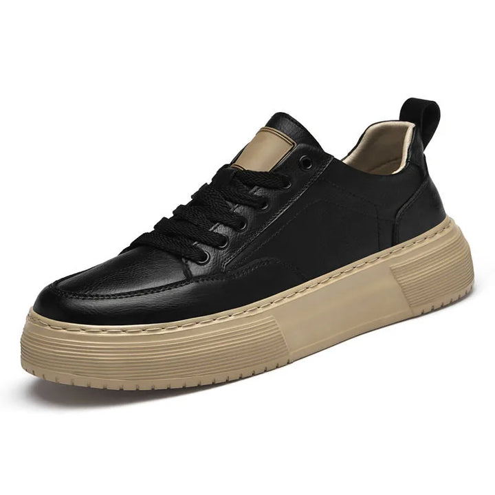 Genuine Leather Platform Sneakers