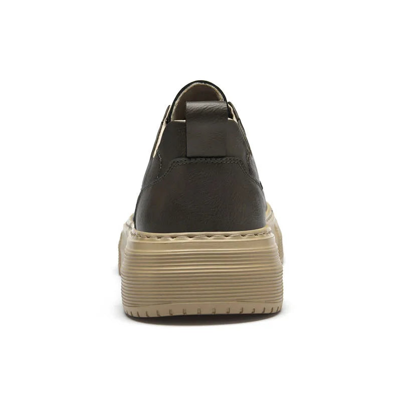 Genuine Leather Platform Sneakers
