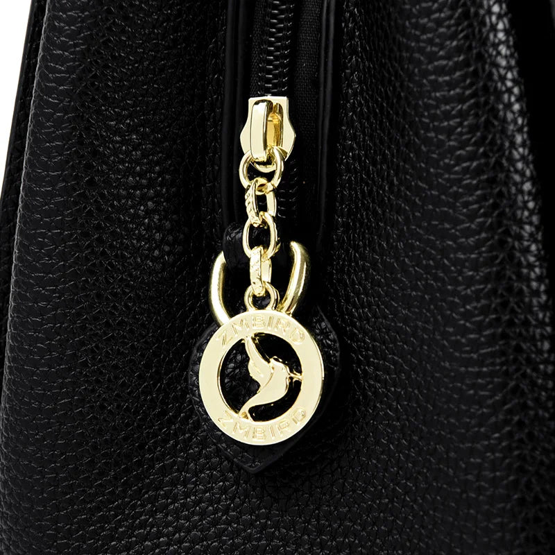 Genuine Leather Top-Handle Bag