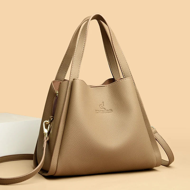 Genuine Leather Top-Handle Bag