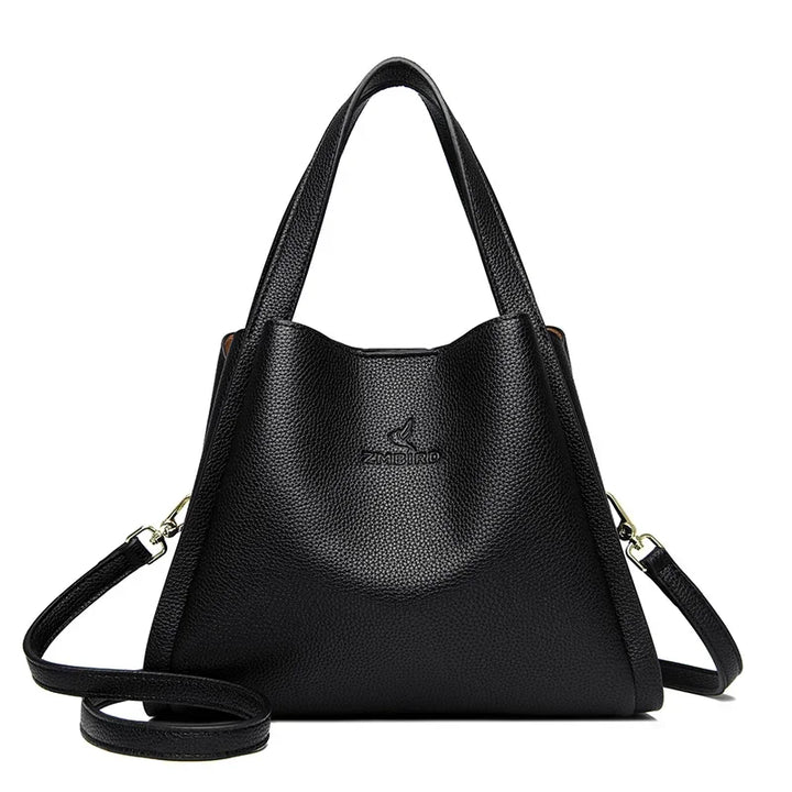 Genuine Leather Top-Handle Bag