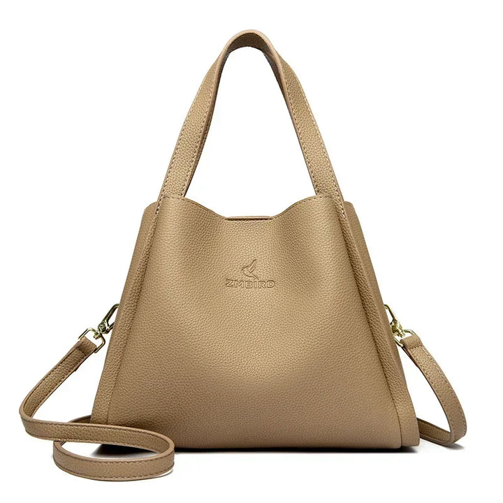 Genuine Leather Top-Handle Bag