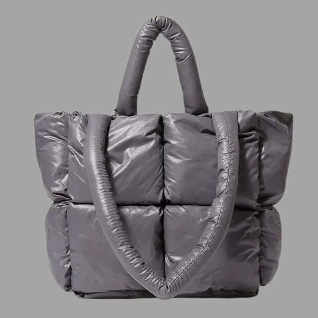 Metallic Puffer Tote Bag Designer Handbag