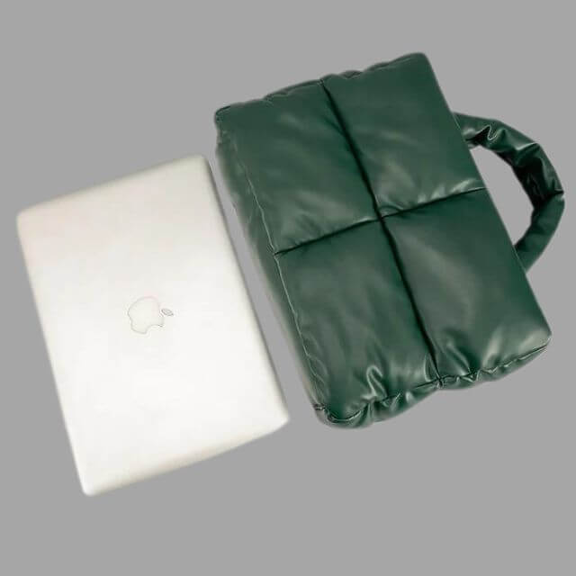 Metallic Puffer Tote Bag Designer Handbag