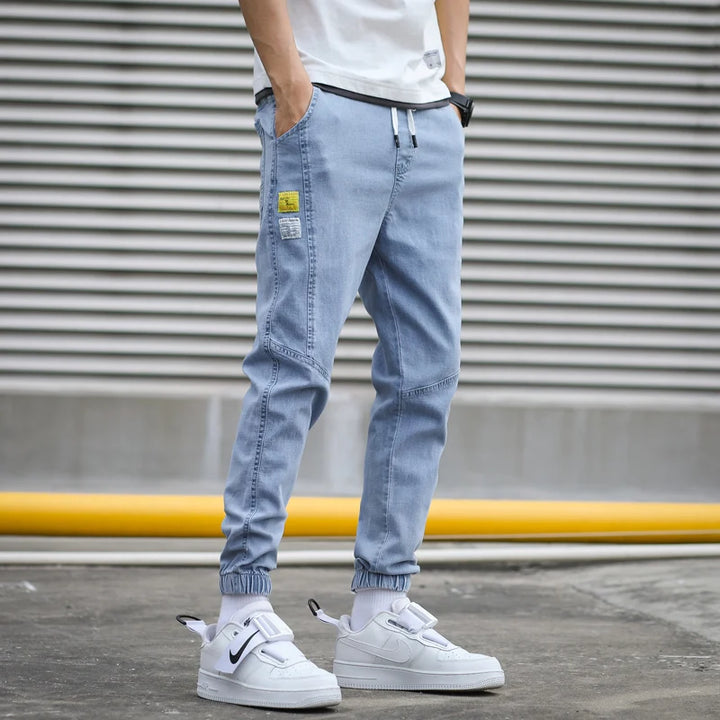 Harem Denim Cargo Jogger Pants