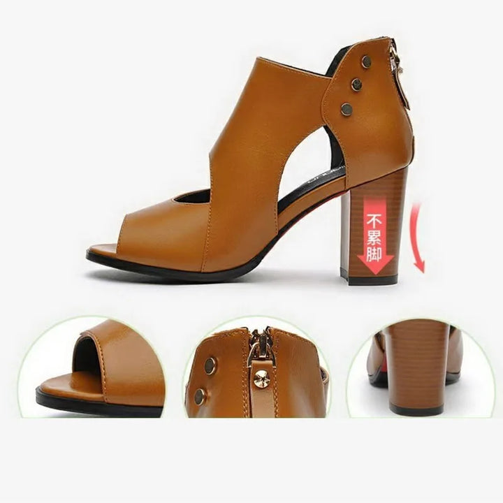 High Heel Peep Toe Summer Sandals