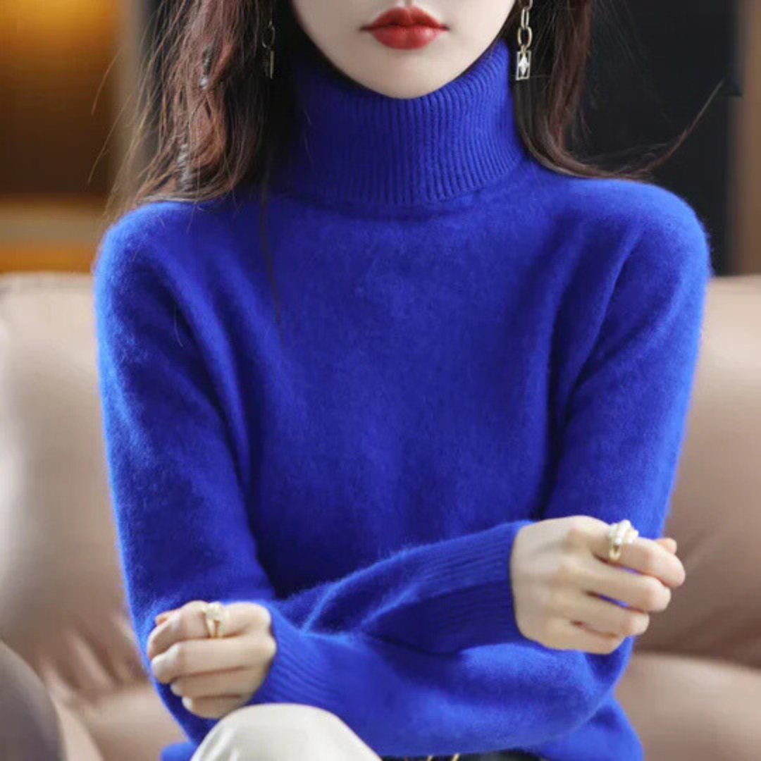 Women's High Neck Cashmere Sweater