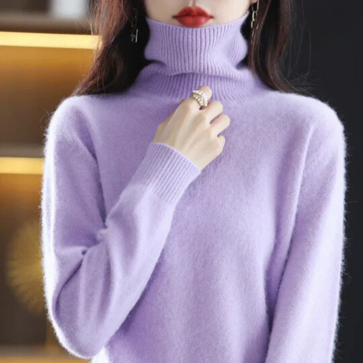 Women's High Neck Cashmere Sweater