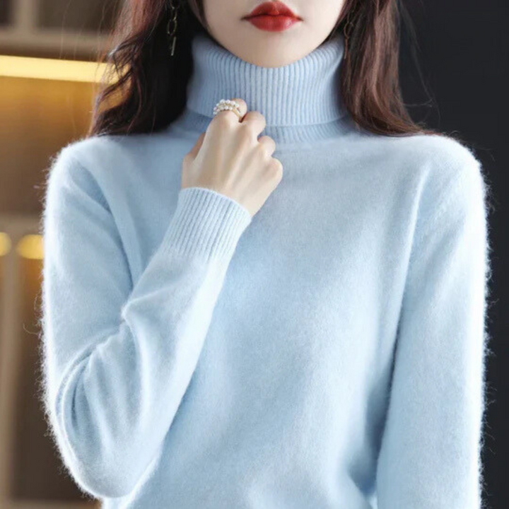 Women's High Neck Cashmere Sweater