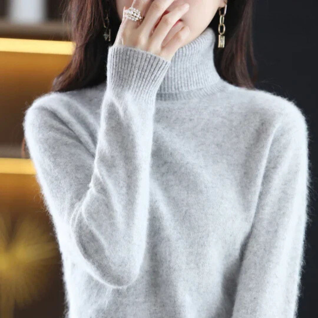 Women's High Neck Cashmere Sweater