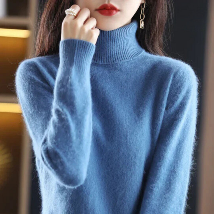 Women's High Neck Cashmere Sweater