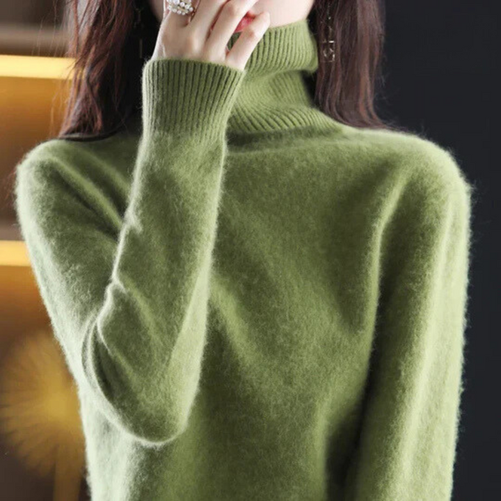Women's High Neck Cashmere Sweater