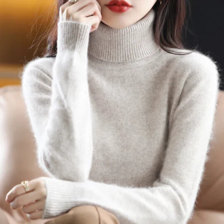 Women's High Neck Cashmere Sweater