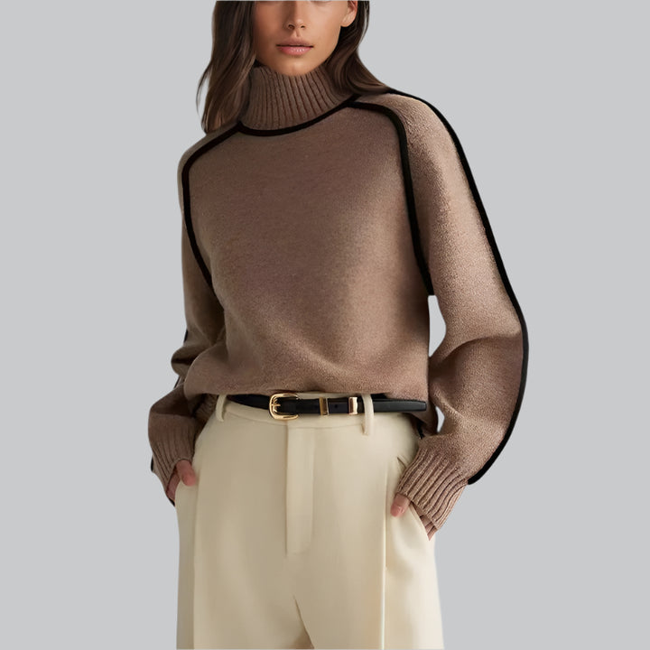 Luxury High Neck Cashmere Sweater