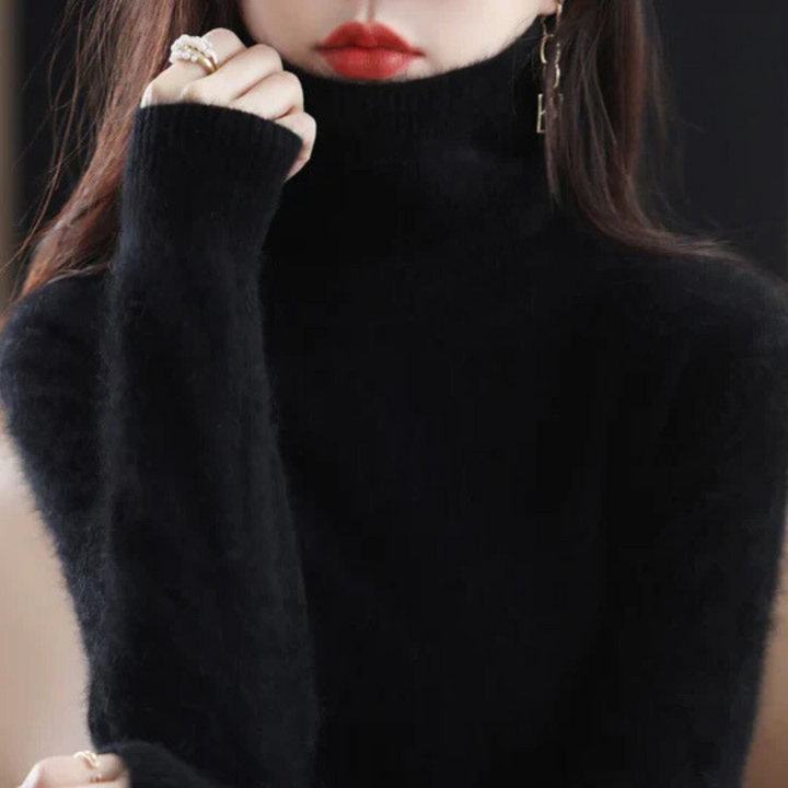 Women's High Neck Cashmere Sweater