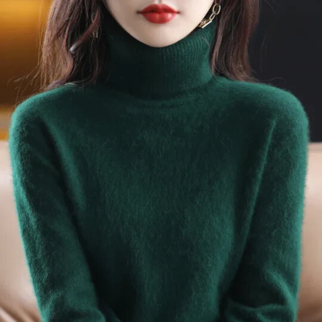 Women's High Neck Cashmere Sweater