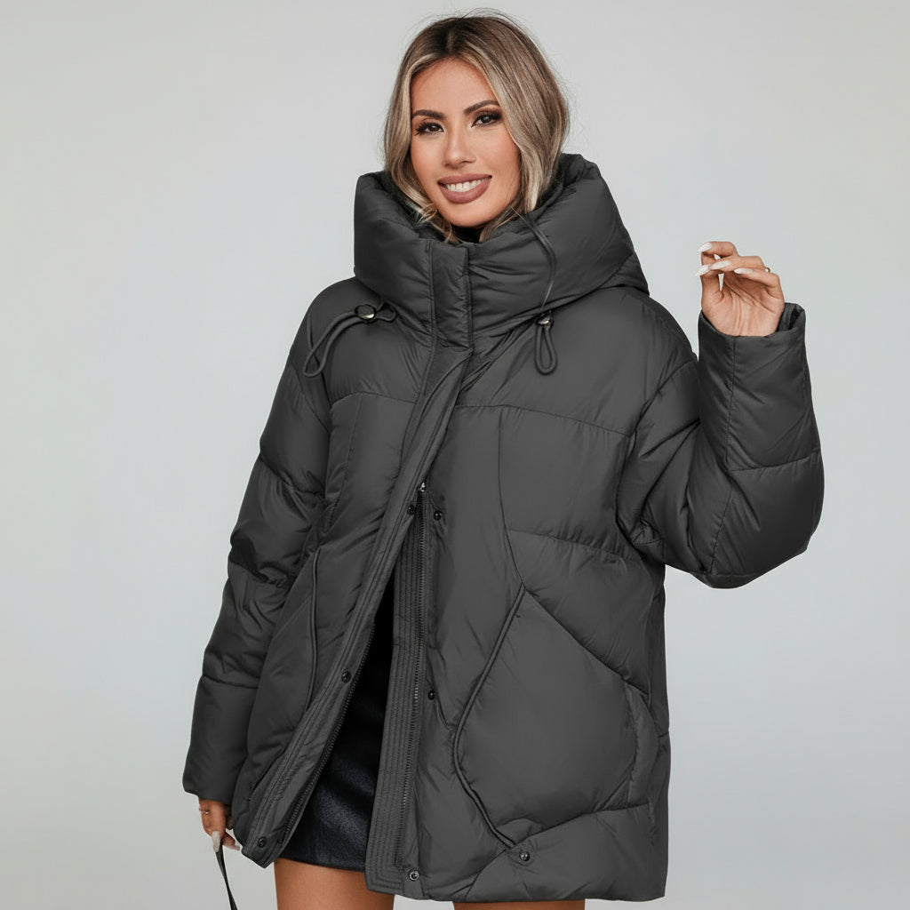 Hooded Down Puffer Winter Coat