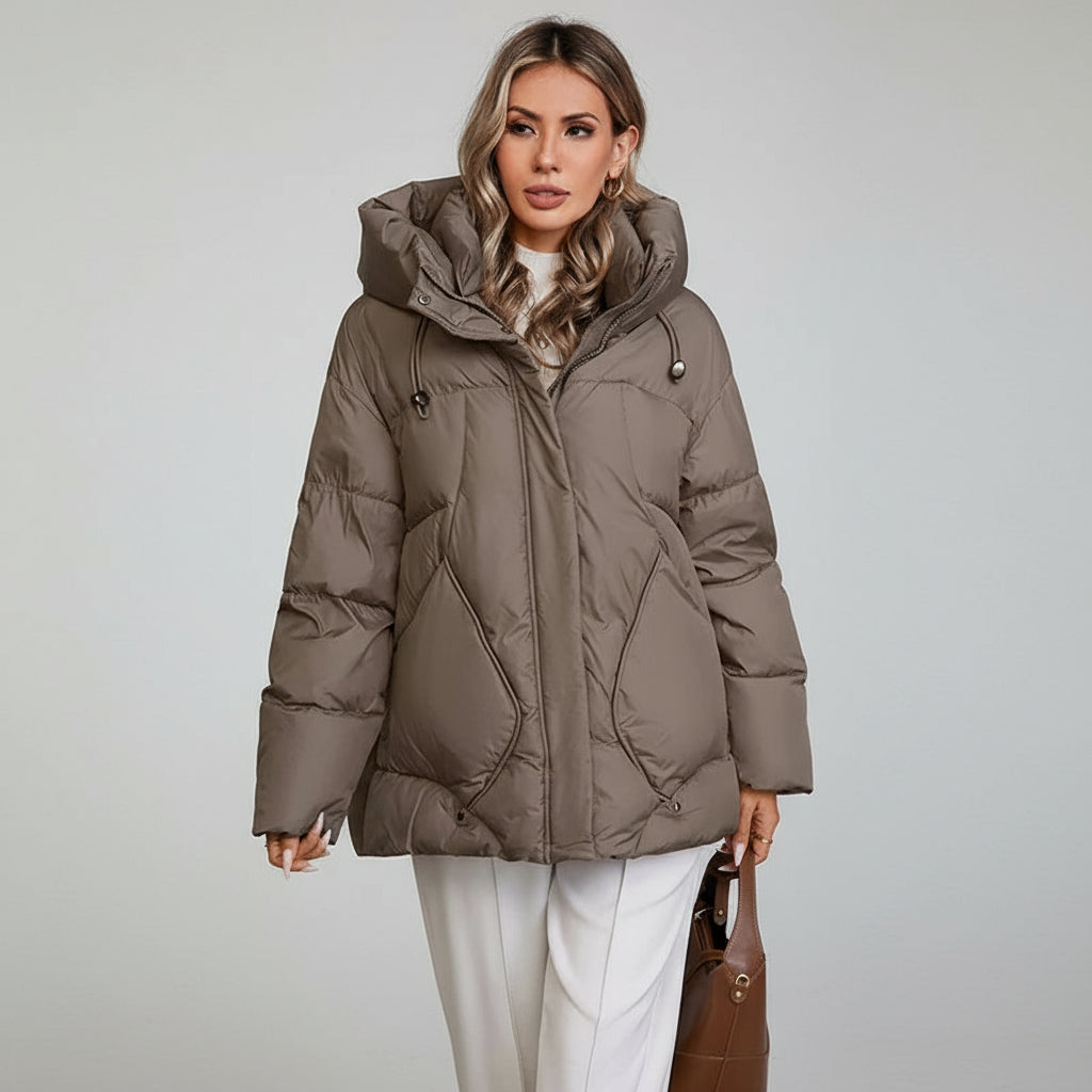 Hooded Down Puffer Winter Coat