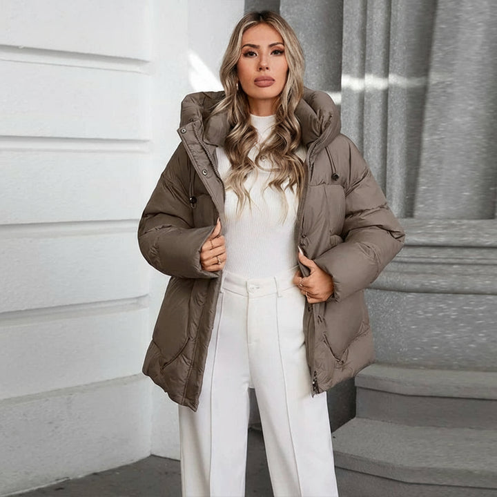 Hooded Down Puffer Winter Coat