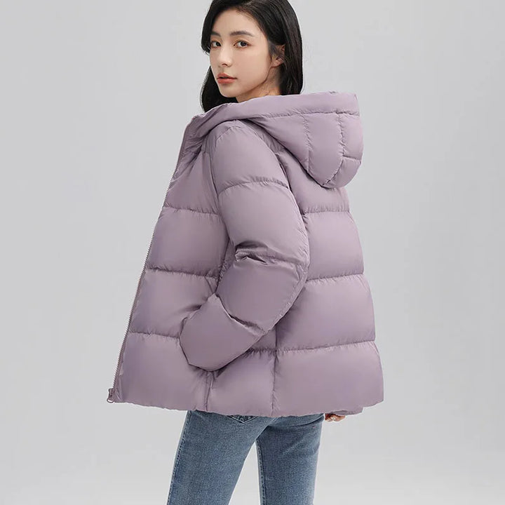 Hooded Down Winter Overcoat