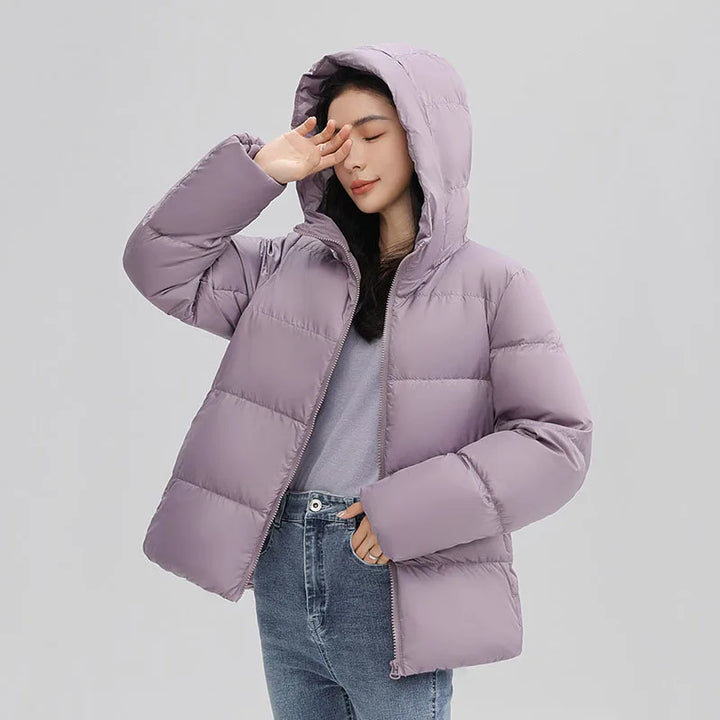 Hooded Down Winter Overcoat