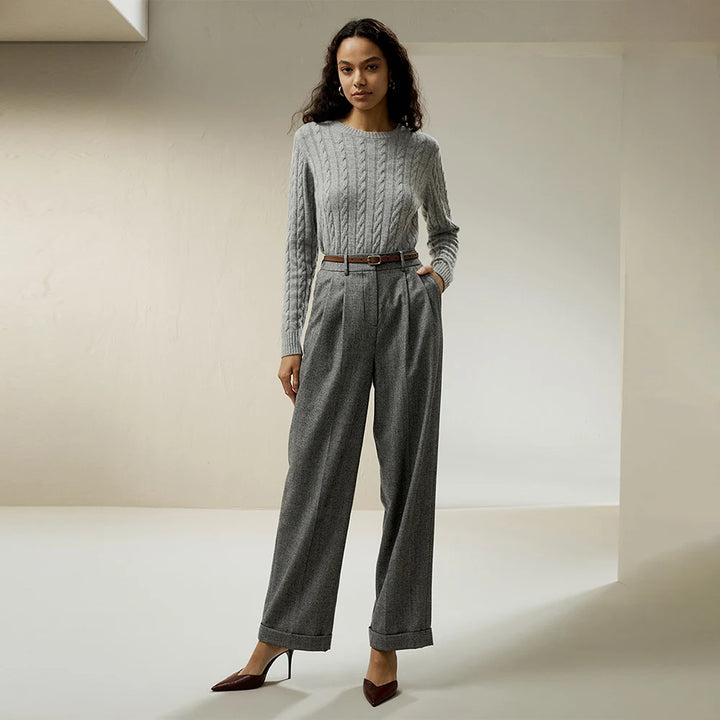 Knit Cashmere Blend Sweater