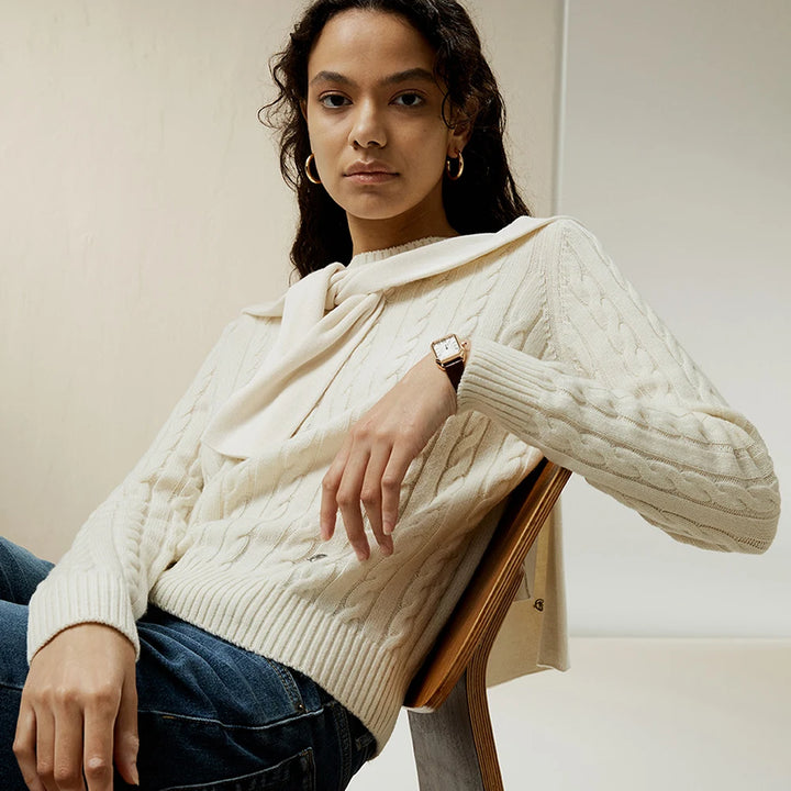 Knit Cashmere Blend Sweater