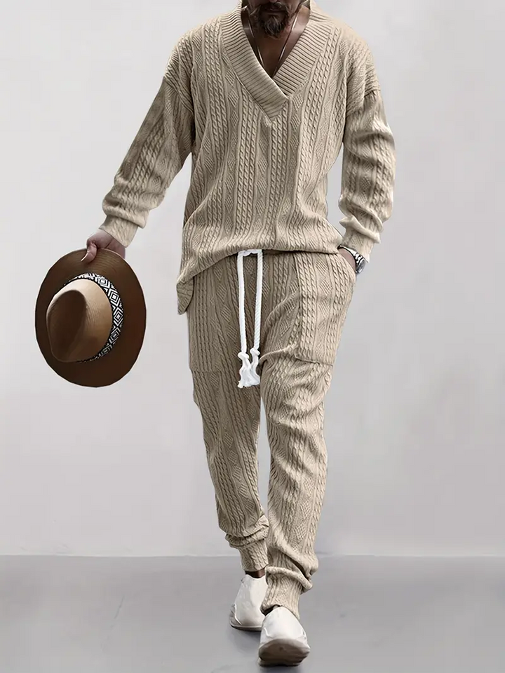 Knitted Textured Lounge 2-Piece Set