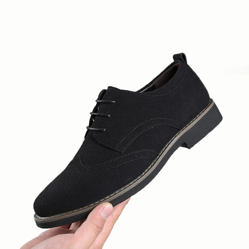 Leather Brogue Oxford Shoes