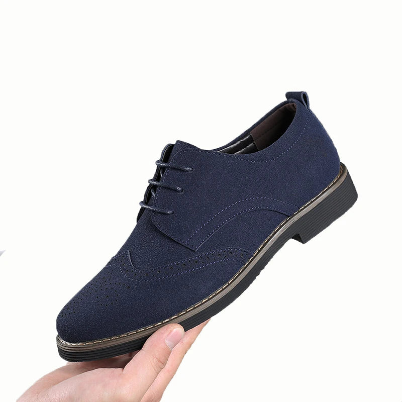 Leather Brogue Oxford Shoes