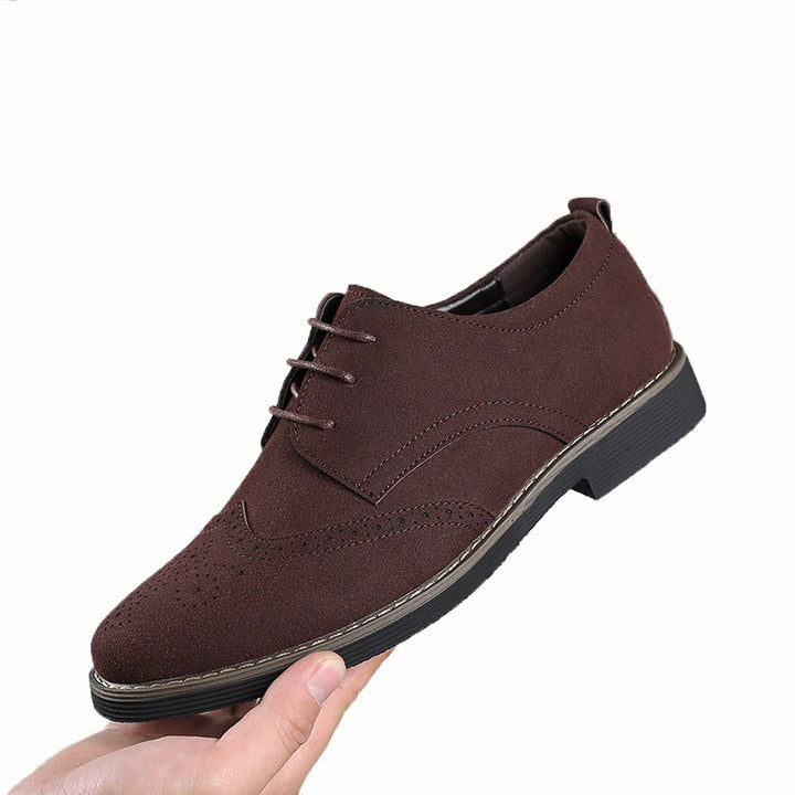 Leather Brogue Oxford Shoes