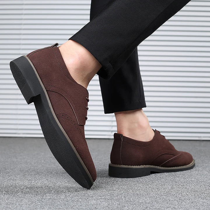 Leather Brogue Oxford Shoes