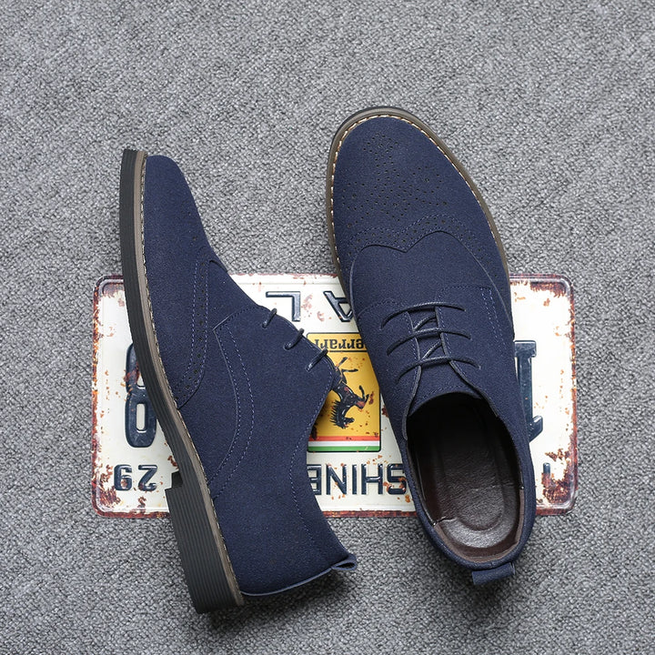 Leather Brogue Oxford Shoes