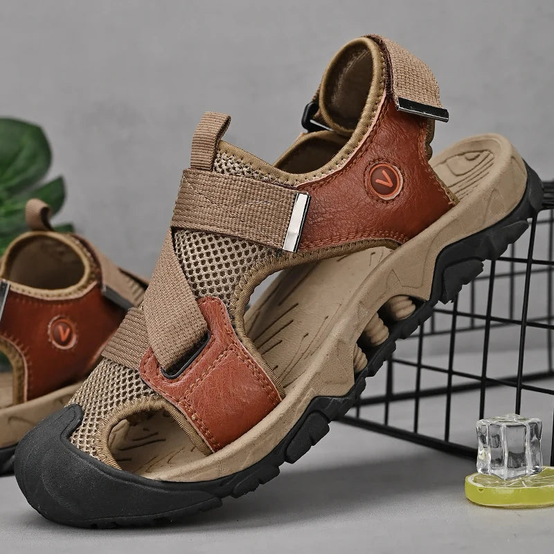 Leather Outdoor Sandals Beach Shoes