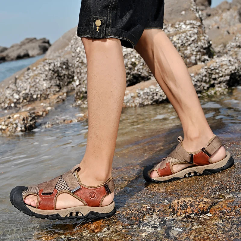 Leather Outdoor Sandals Beach Shoes