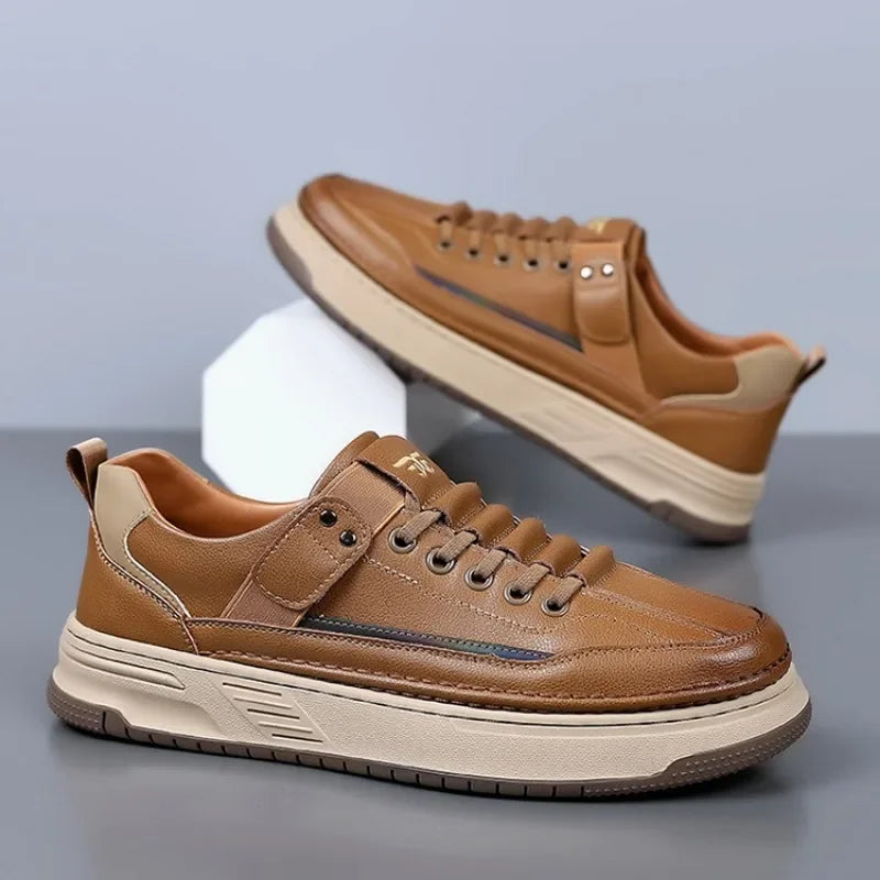 Leather Platform Fashion Sneakers