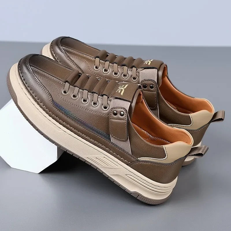 Leather Platform Fashion Sneakers