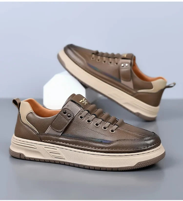 Leather Platform Fashion Sneakers