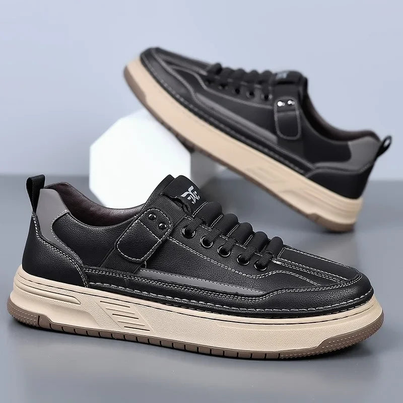 Leather Platform Fashion Sneakers