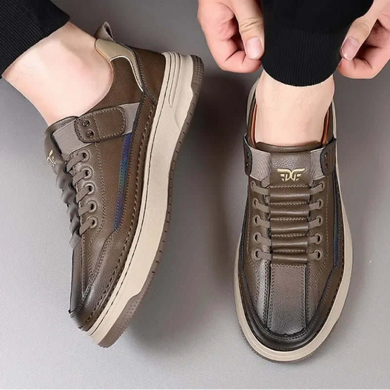 Leather Platform Fashion Sneakers