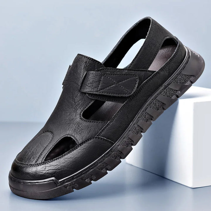Leather Summer Sandals Breathable Casual Shoes
