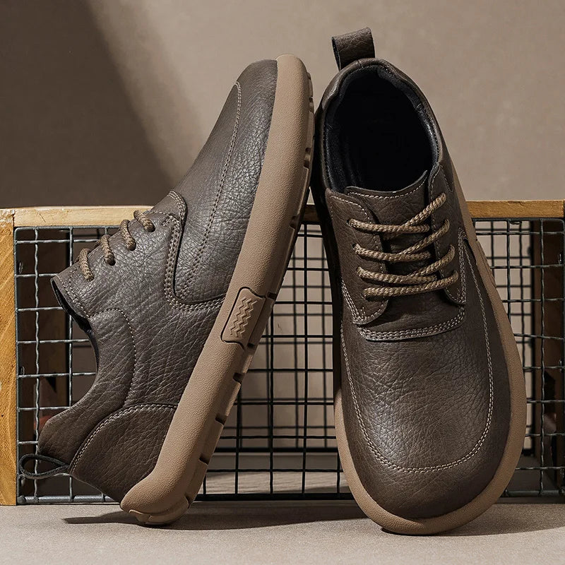 Leather Walking Sneakers