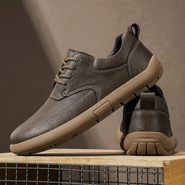 Leather Walking Sneakers