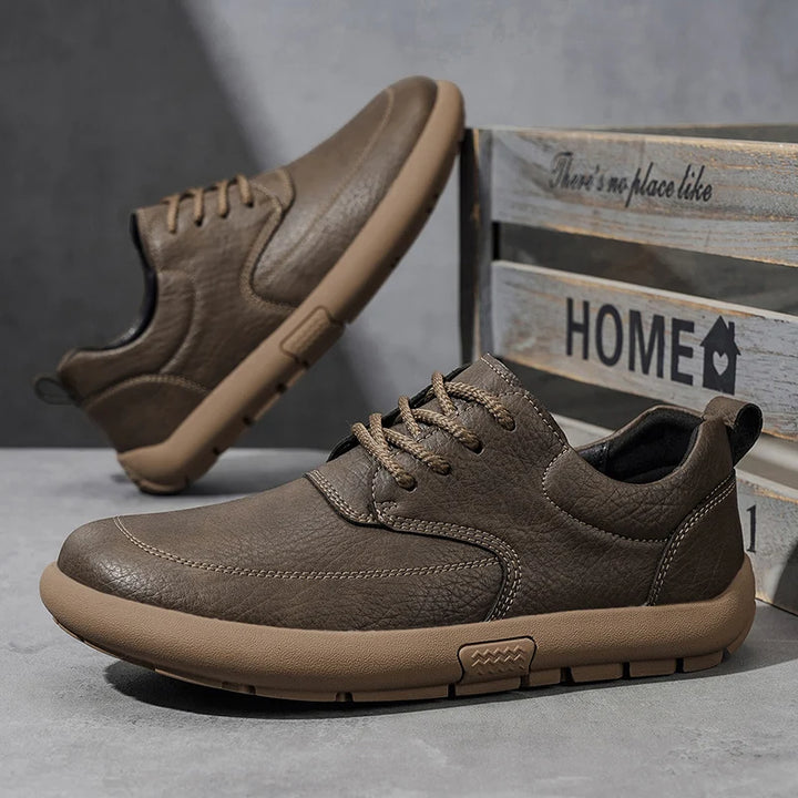 Leather Walking Sneakers