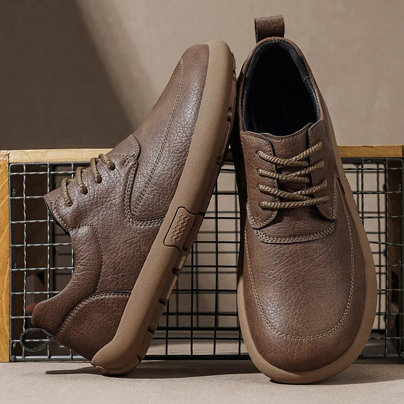 Leather Walking Sneakers