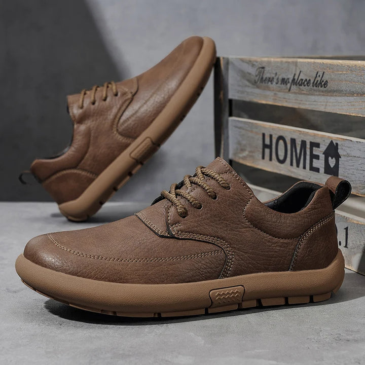 Leather Walking Sneakers
