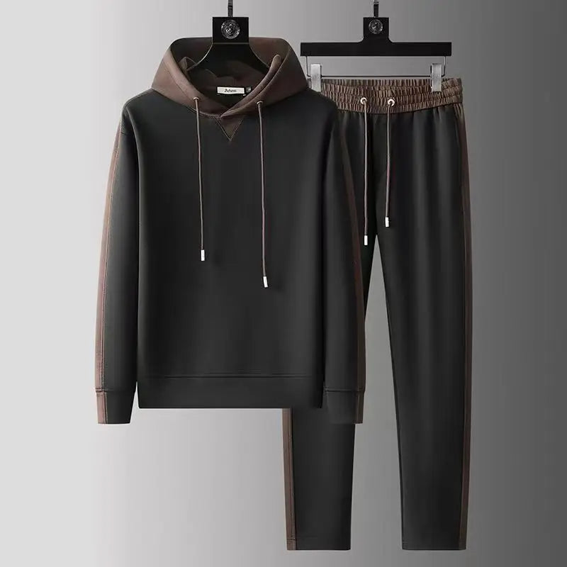 Light Casual Tracksuit Hooded Two-Piece Set