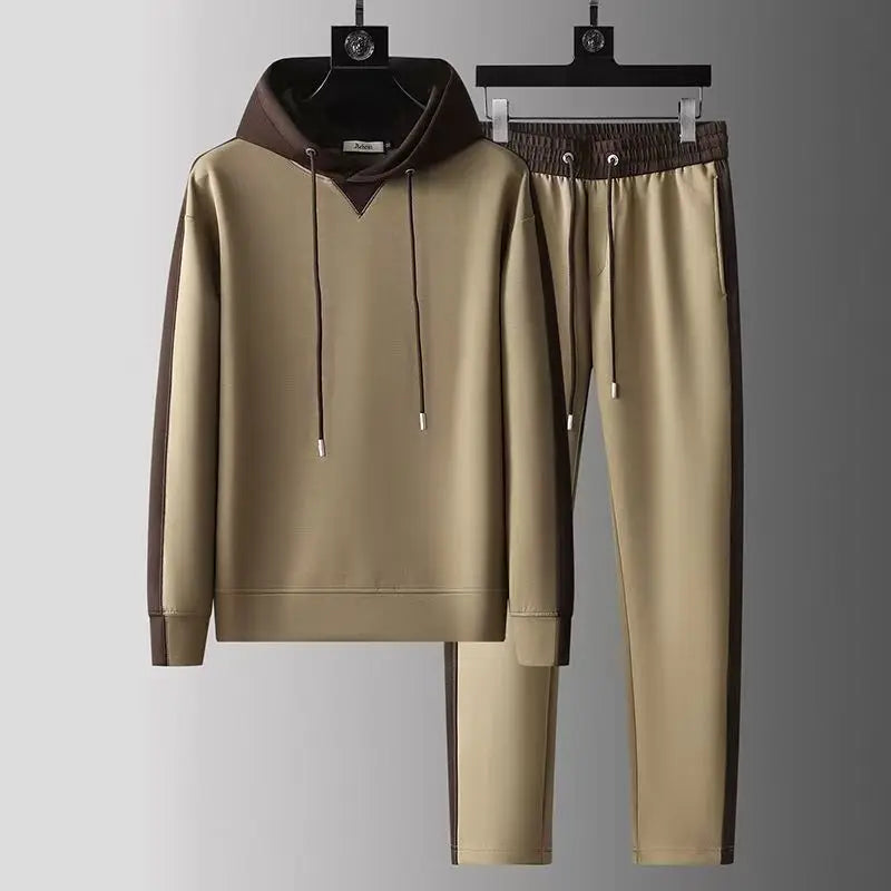 Light Casual Tracksuit Hooded Two-Piece Set