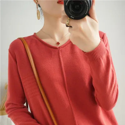 Lightweight Knit Pullover Sweater